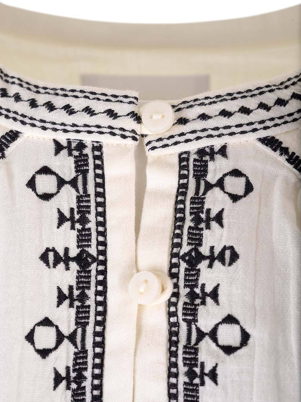 Isabel Marant Étoile Pradel Band-collar Minidress In White