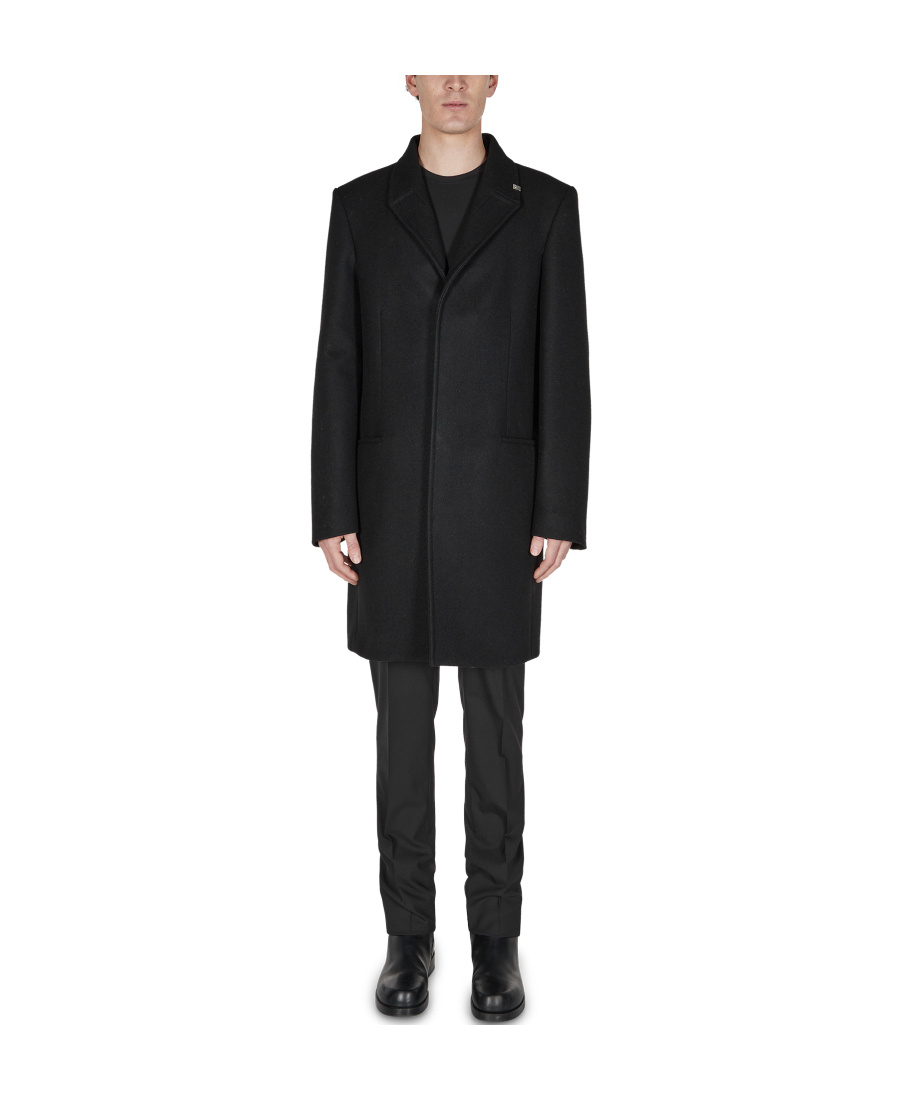 Alyx Long Lapel Coat In Black