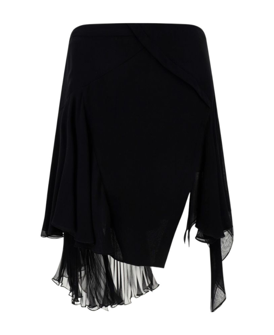 Versace Skirt In Chiffon In Black