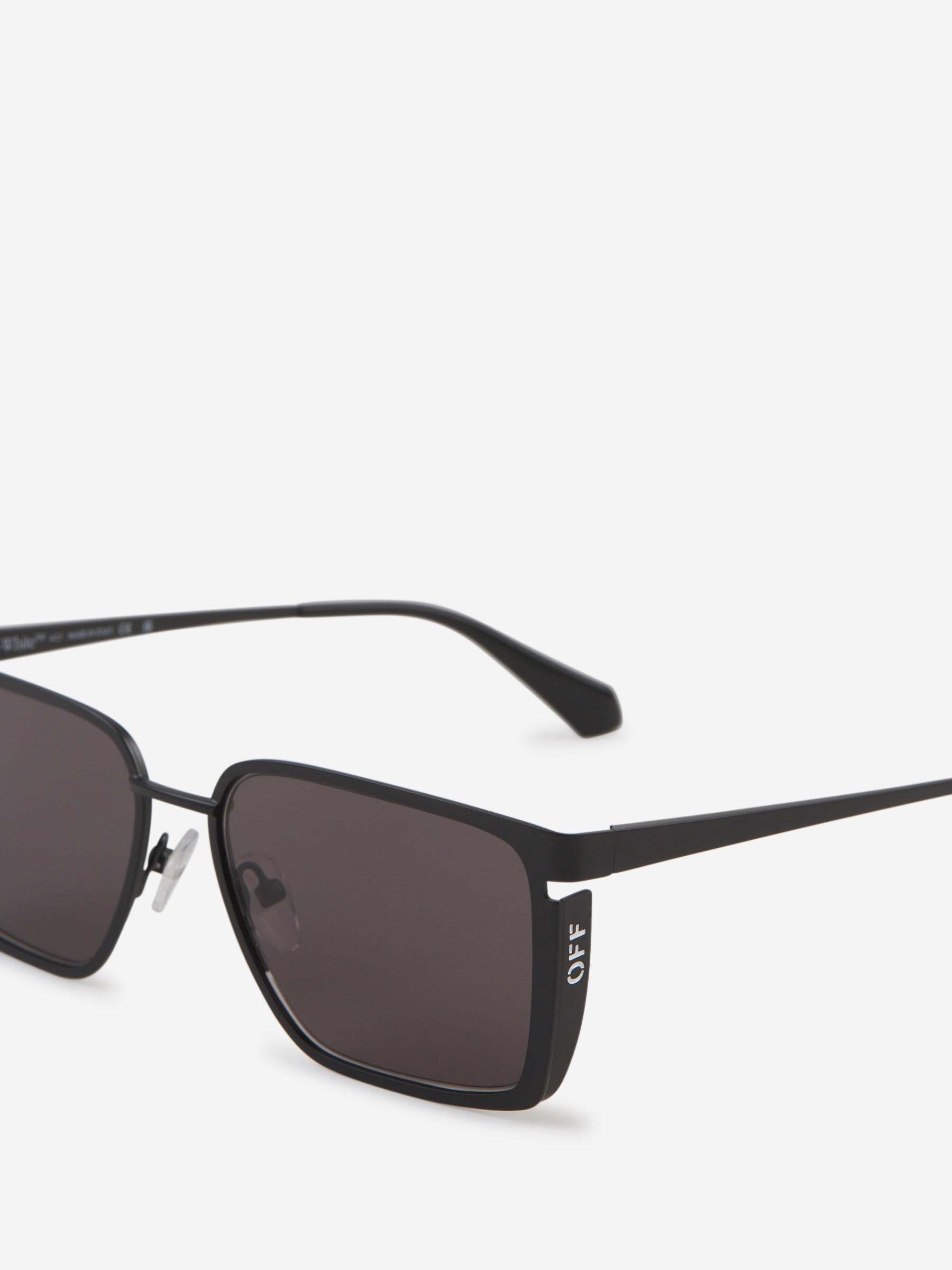 Off-white Yoder Rectangle-frame Sunglasses In Black