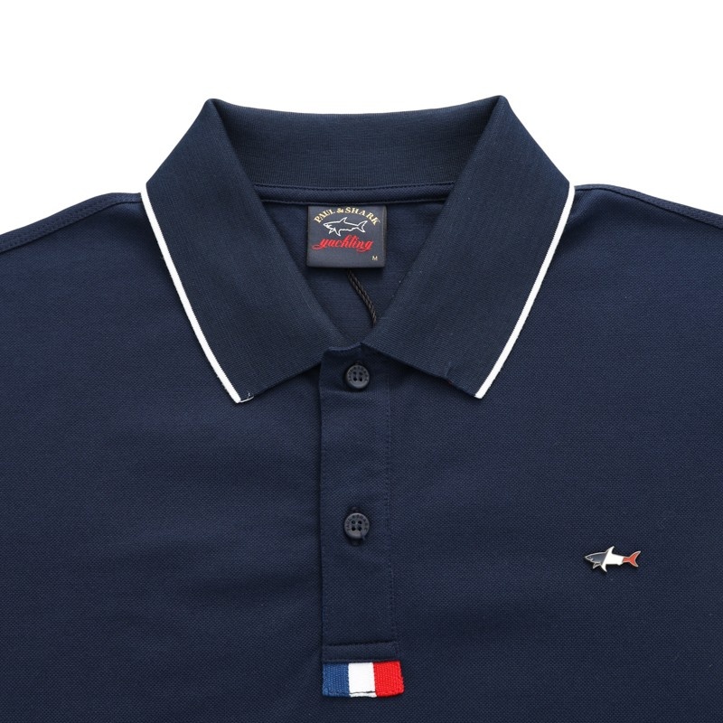 PAUL & SHARK LOGO DETAILS POLO SHIRT 