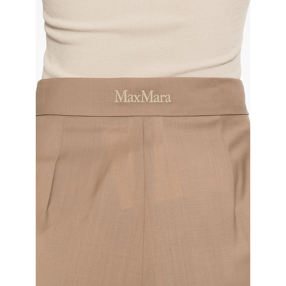Max Mara High-waist Trousers In Virgin Wool