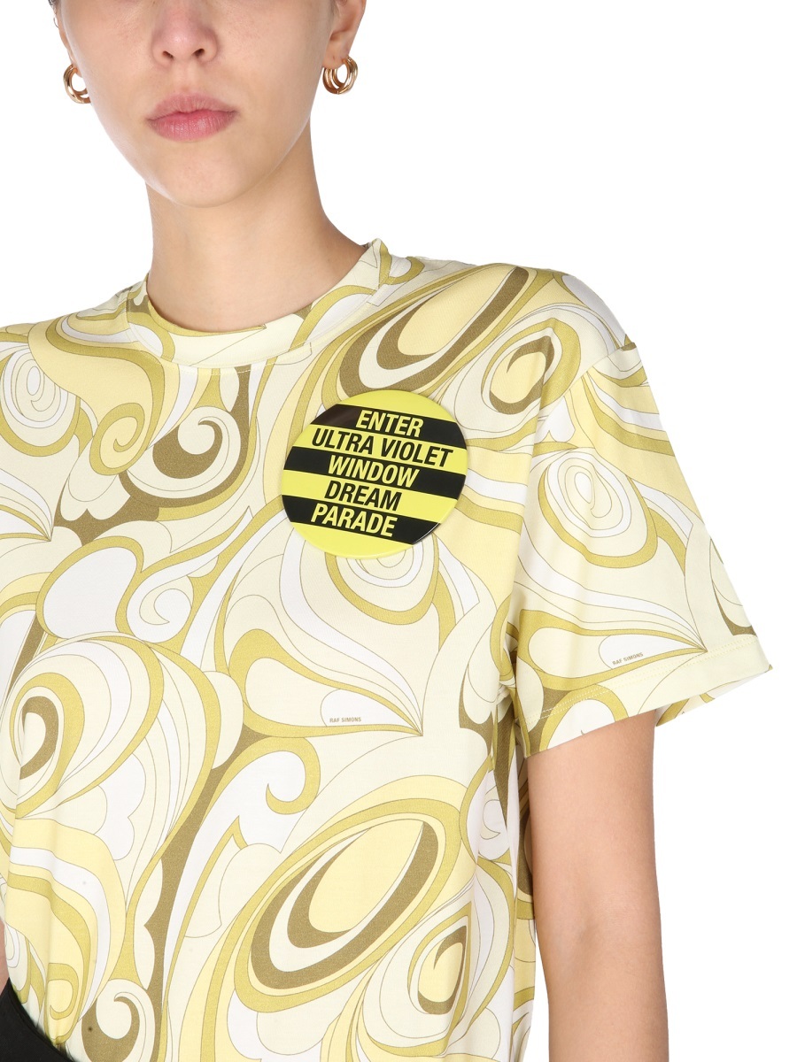 Shop Raf Simons Crew Neck T-shirt In Black