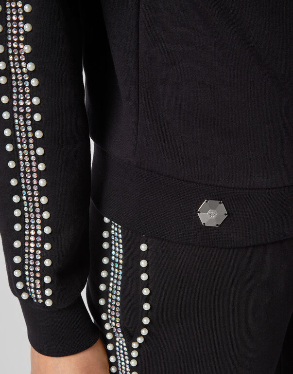 PHILIPP PLEIN LOGO DETAILS SWEATER 