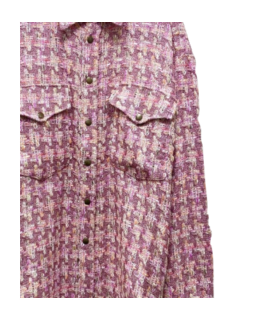 FAITH CONNEXION TWEED BUTTON CASUAL JACKET