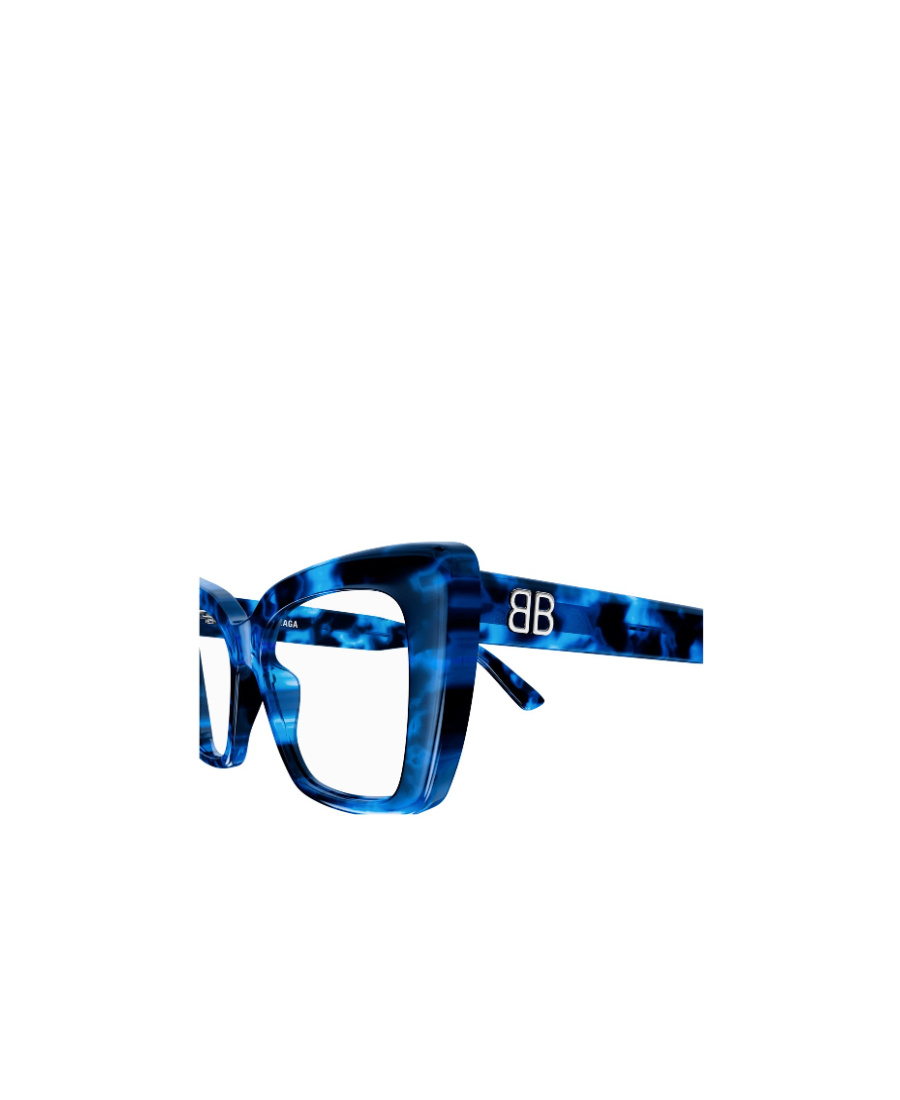 Balenciaga Tortoiseshell Cat-eye Glasses In White