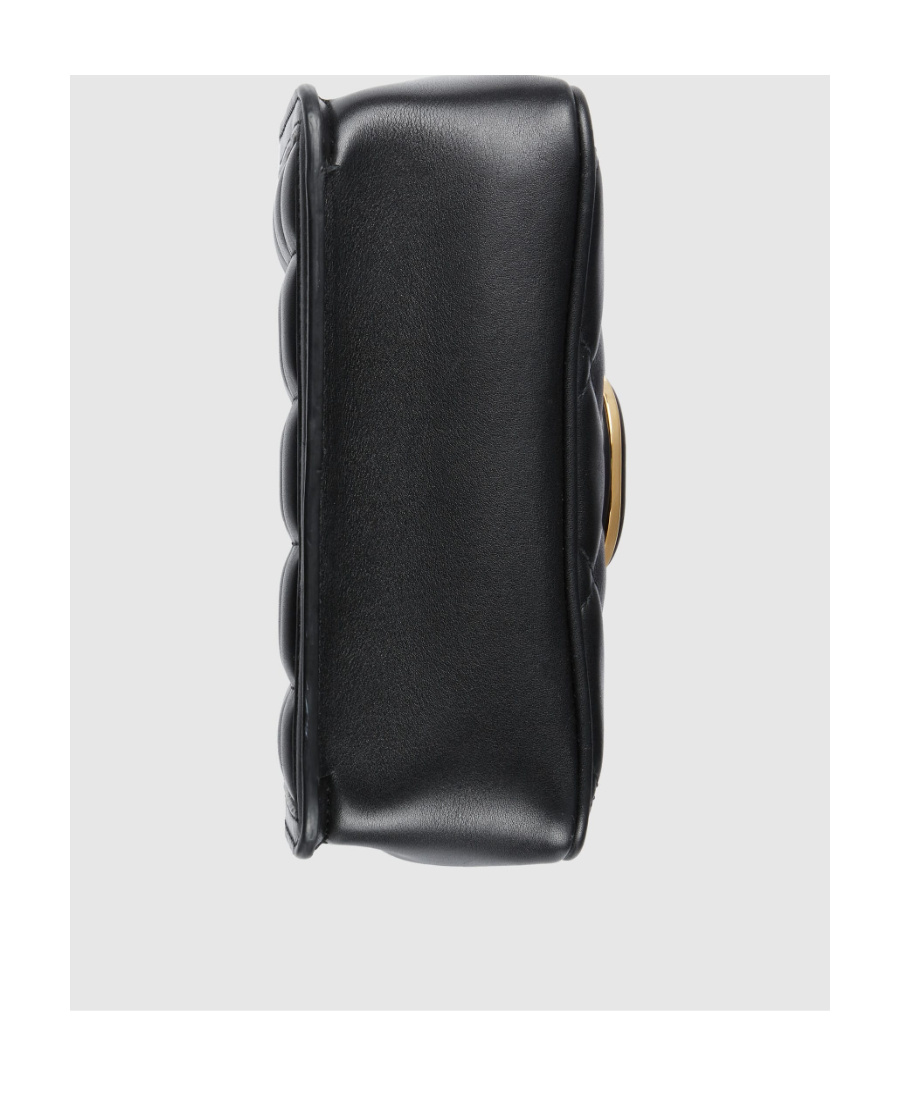 Gucci Quilted Leather Shoulder Handbag In Black