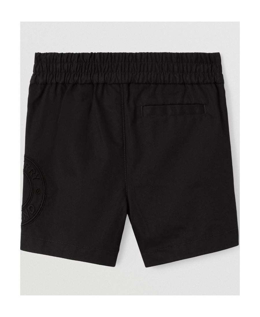 BURBERRY LOGO-EMBROIDERED TWILL CHINO SHORTS