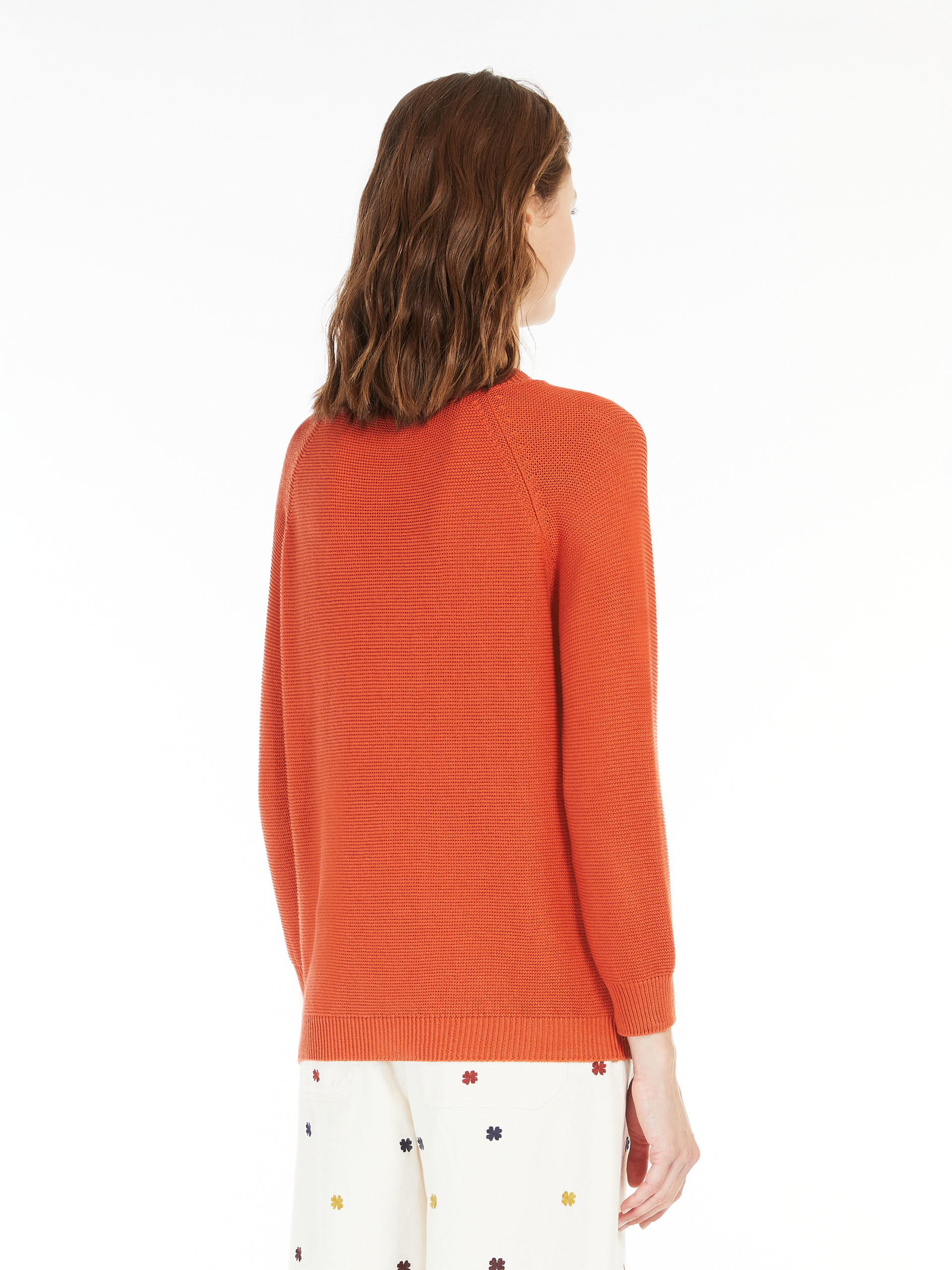 Weekend Max Mara Wide Round Neck Sweater In Red