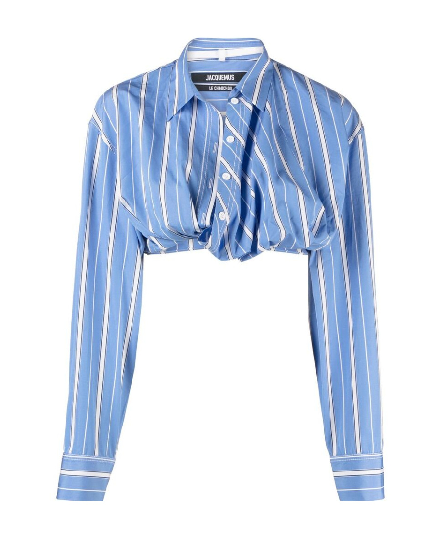 Jacquemus La Chemise Bahia Courte In Blue