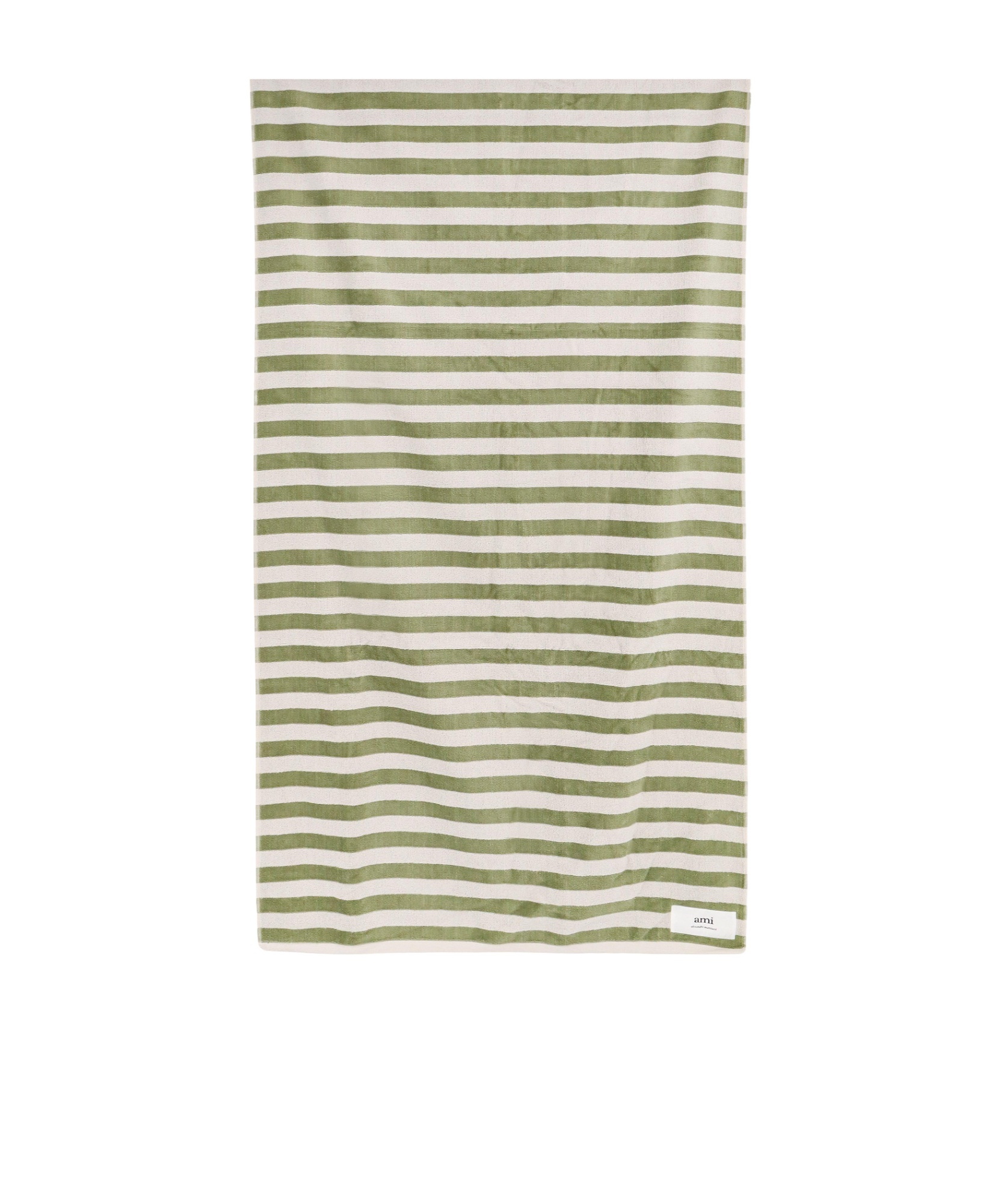 Ami Alexandre Mattiussi Striped Beach Towel In Multicolor