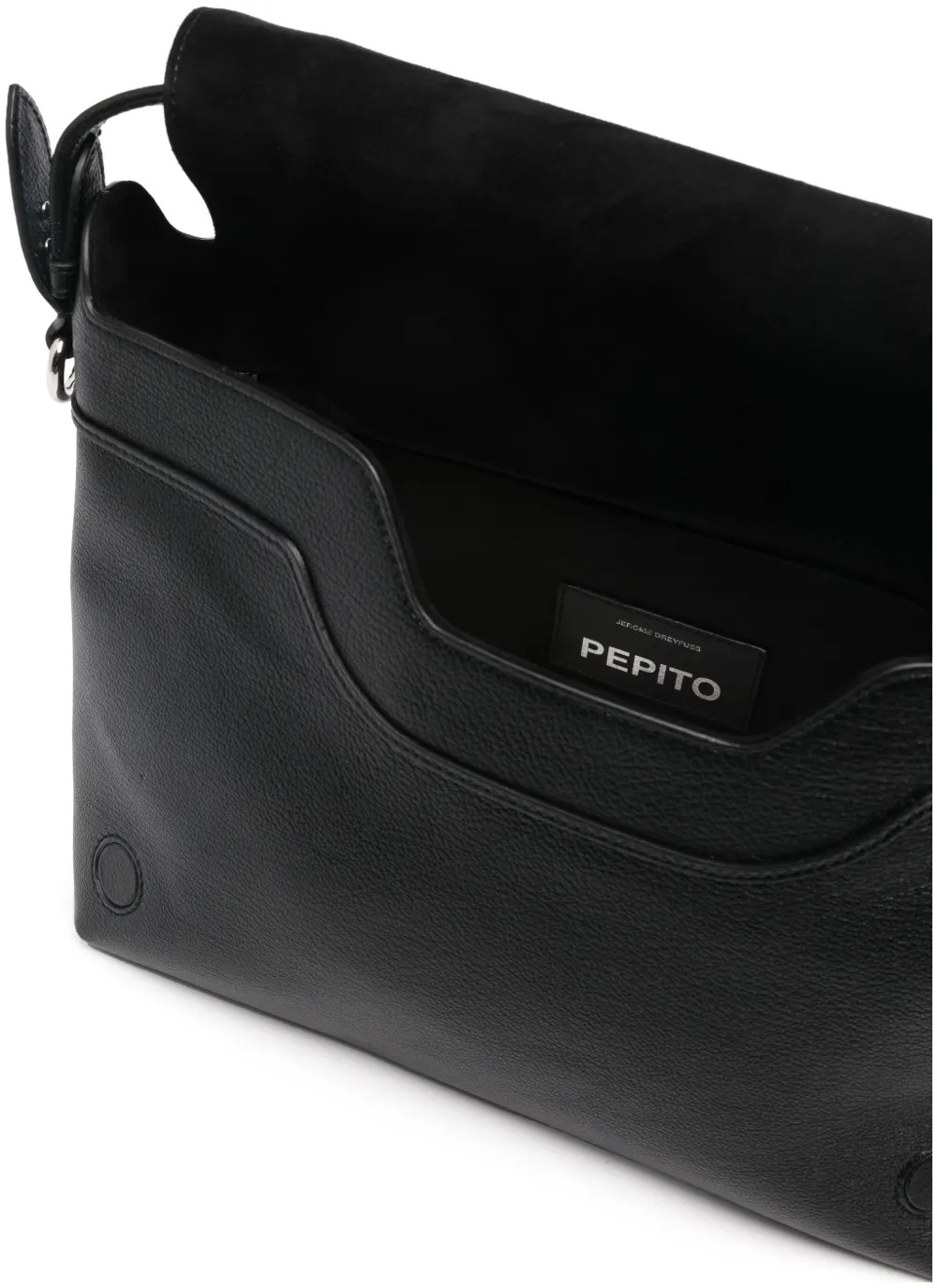 Jérôme Dreyfuss Jerome Dreyfuss Pepito Medium Leather Tote Bag In Black