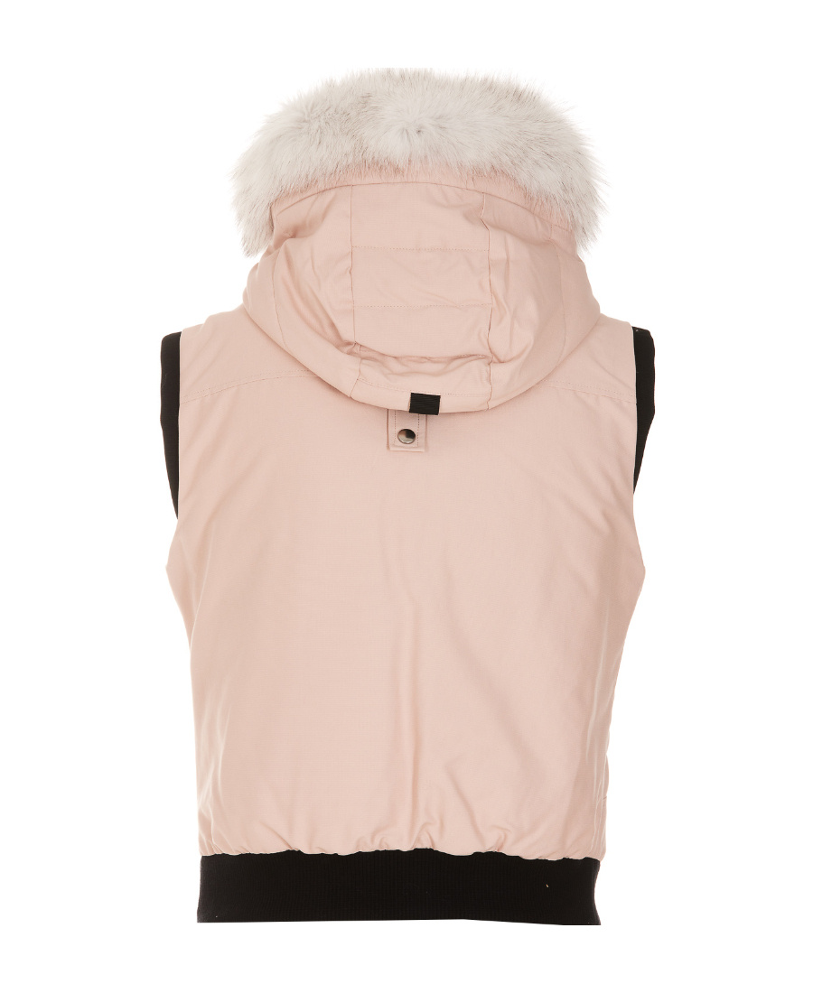 Moose Knuckles Liberty Hooded Bodywarmer In Nude