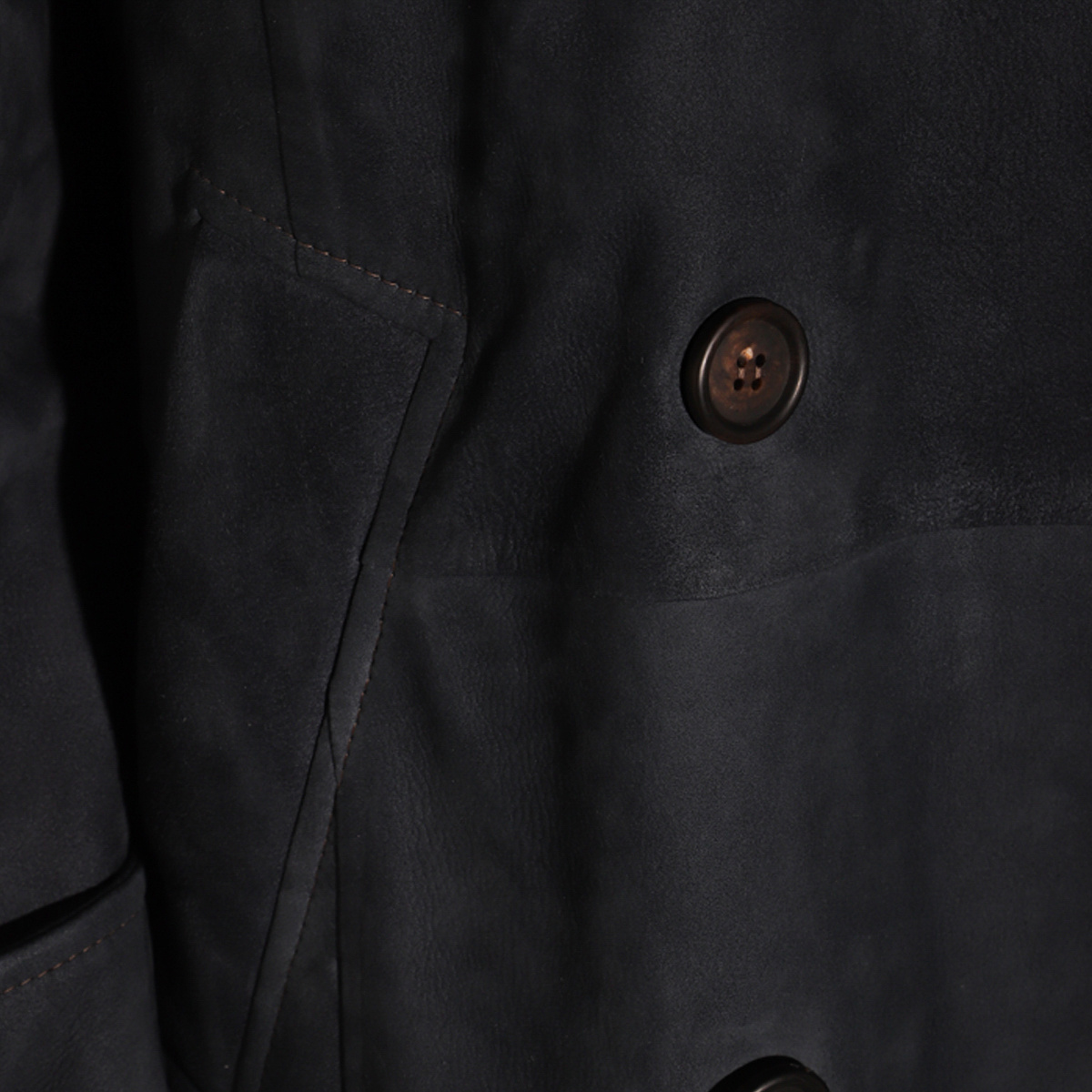 Shop Brunello Cucinelli Suede Trench Coat
