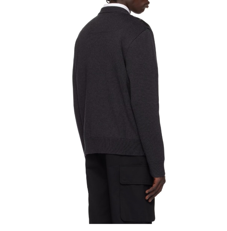 Givenchy Round-neck And Long-sleeved Sweater In Black