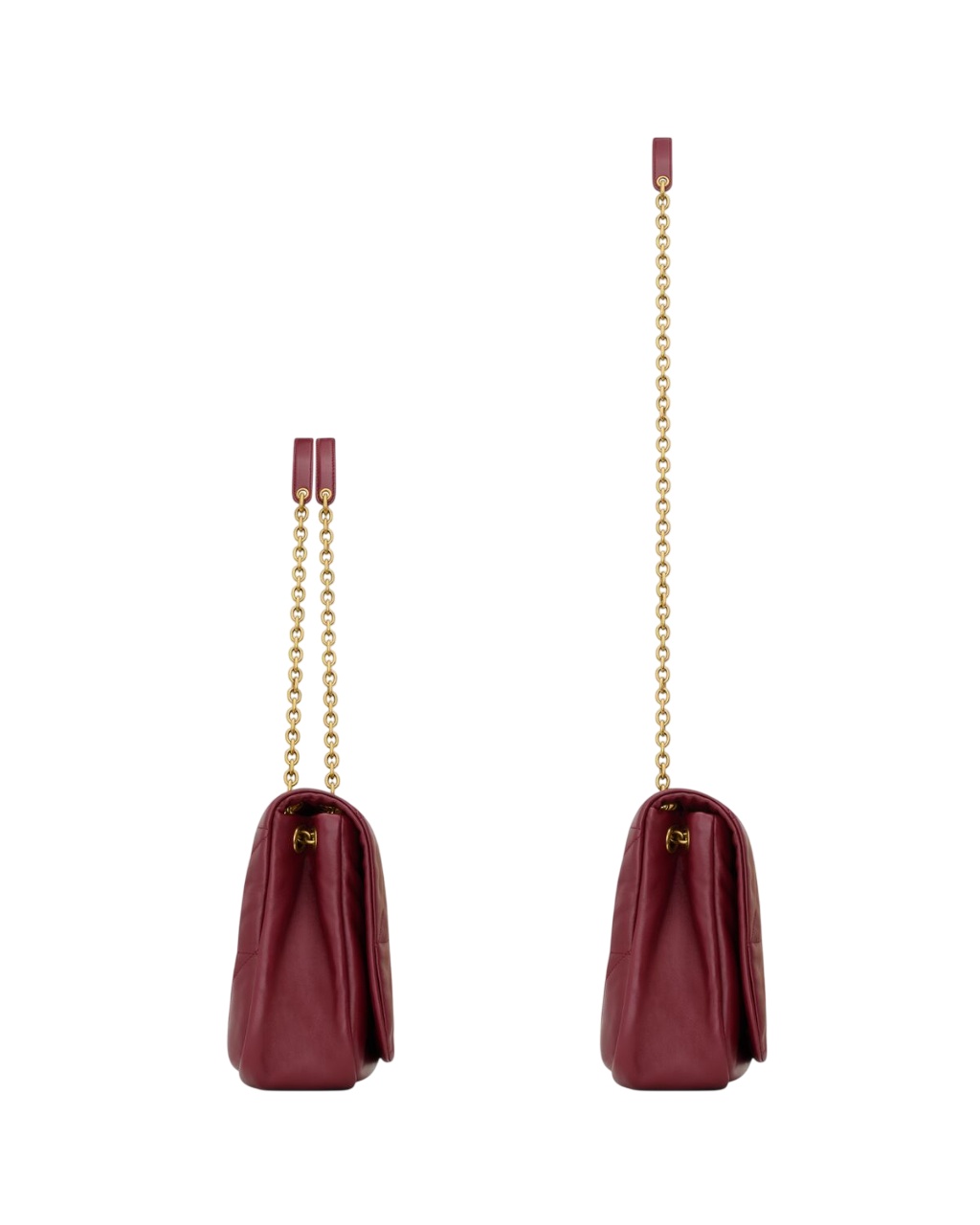 Saint Laurent Chain Shoulder Bag In Red