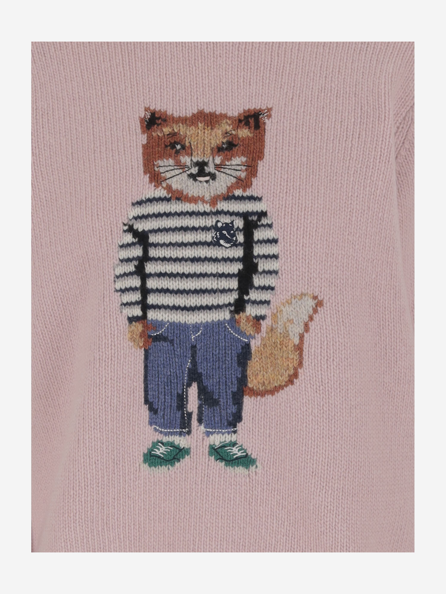 MAISON KITSUNÉ MAISON KITSUNÉ FOX-INTARSIA KNIT JUMPER