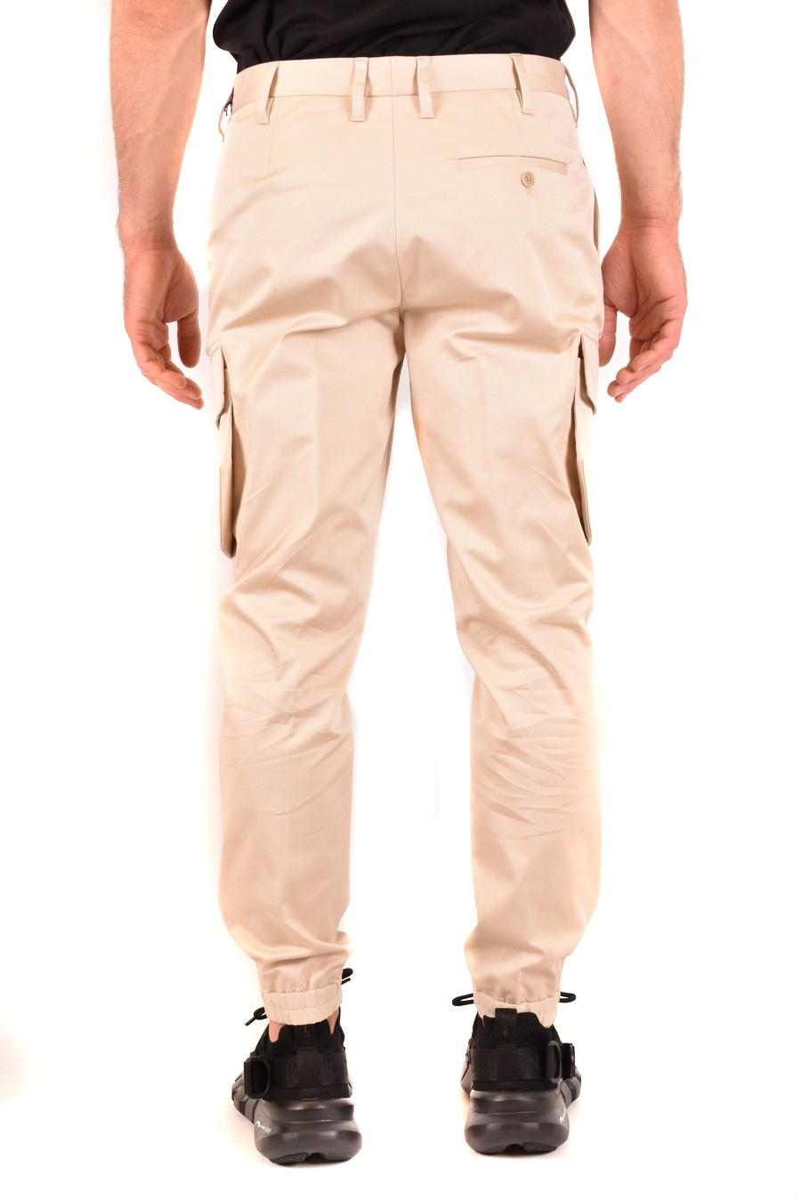 Neil Barrett Sky Blue Relaxed Fit Trousers In Nude