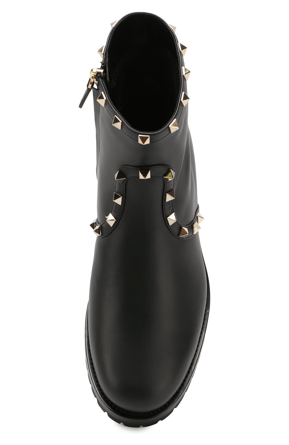 Valentino Rivet Leisure And Ankle Boots In Black