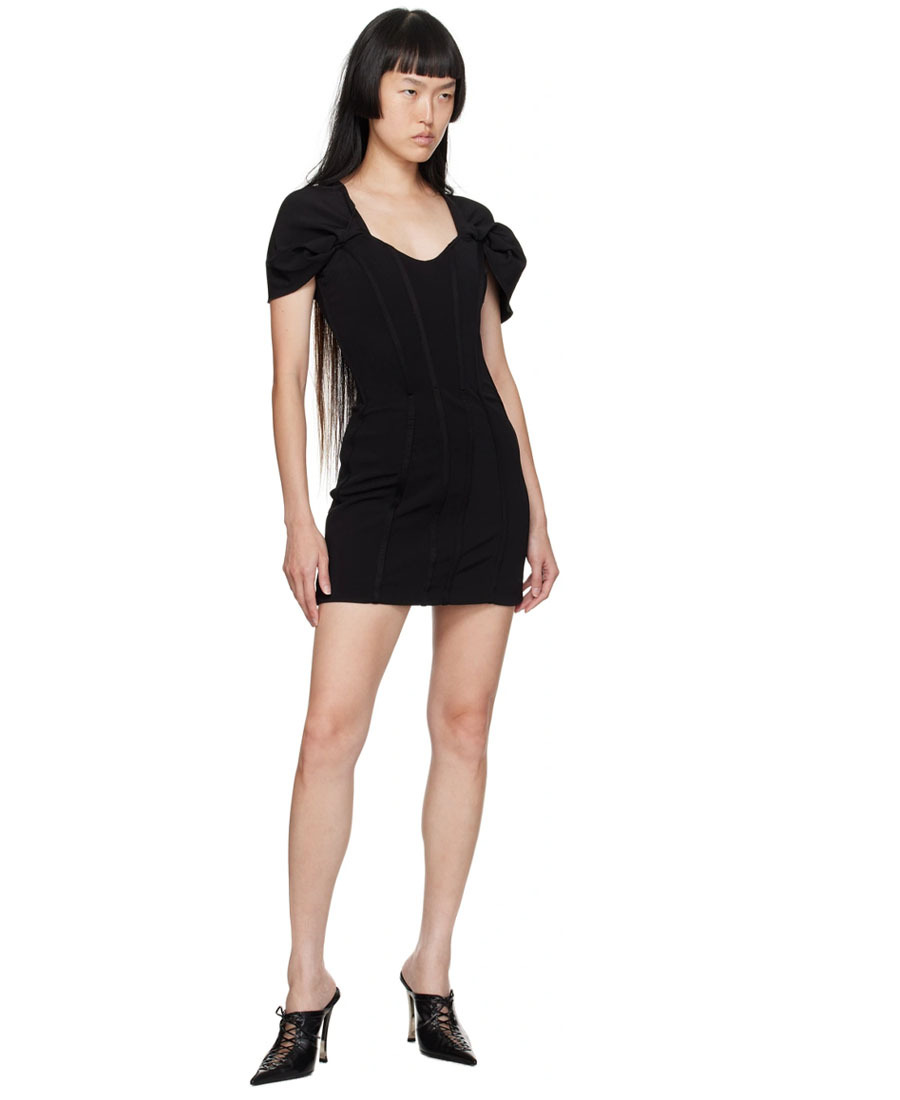 Misbhv Black Bianca Minidress In Black
