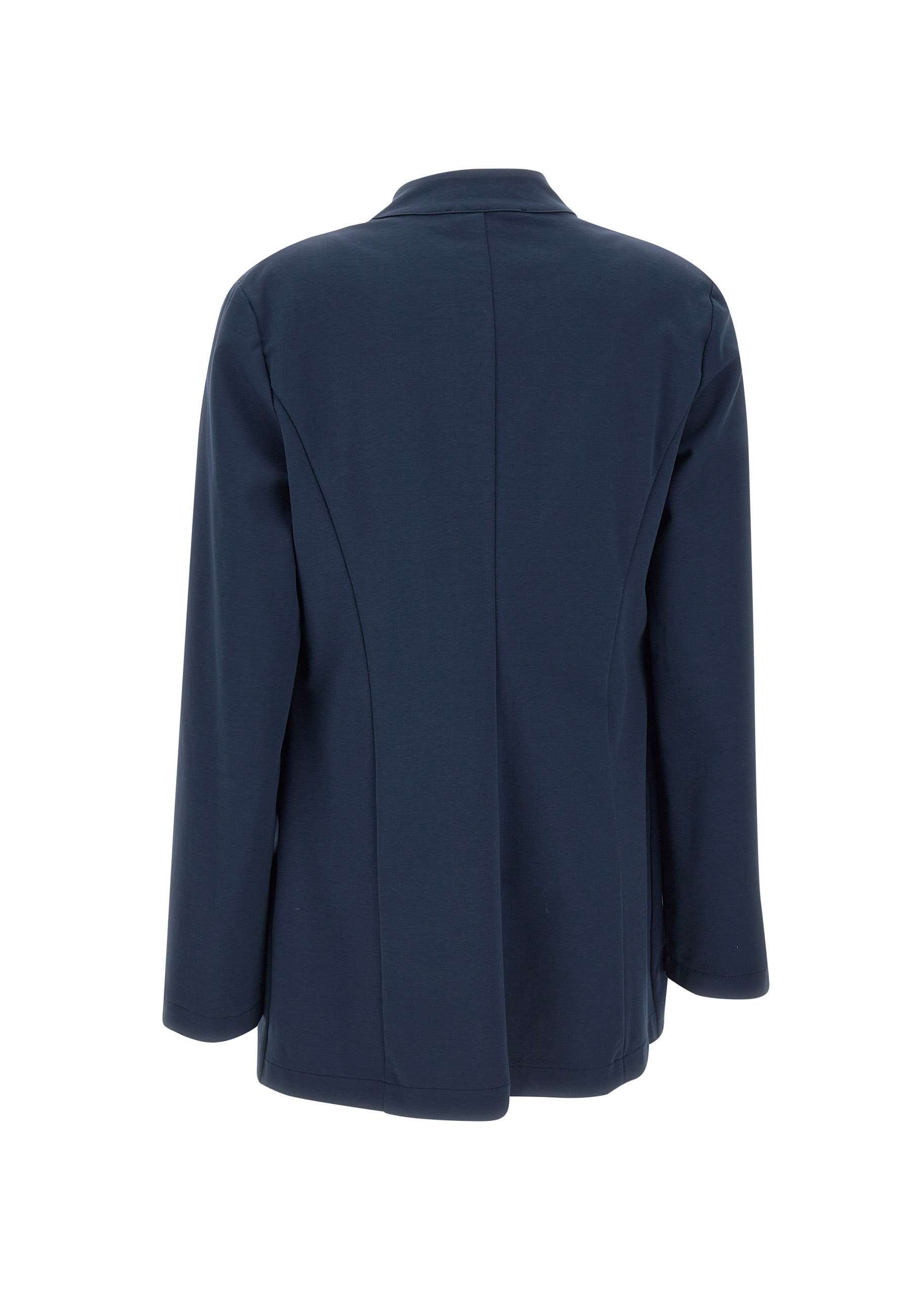 Kaos Stretch-cotton Blazer In Blue