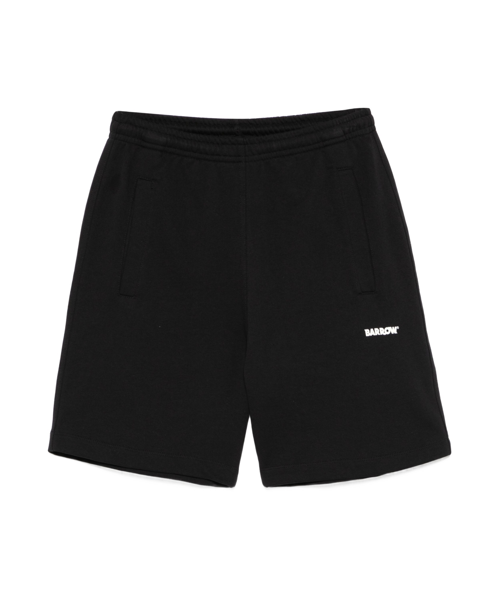 Barrow Logo-print Shorts In Black