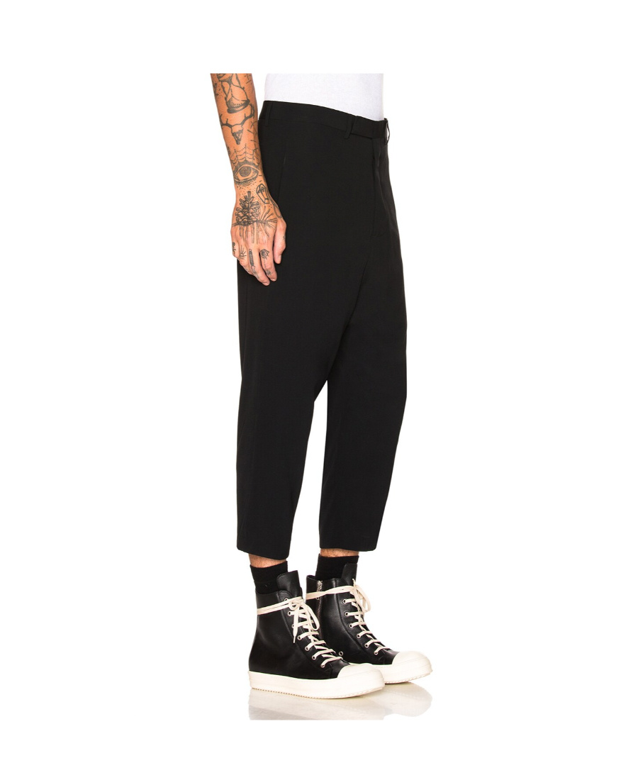 Rick Owens Logo Casual Pants In Black