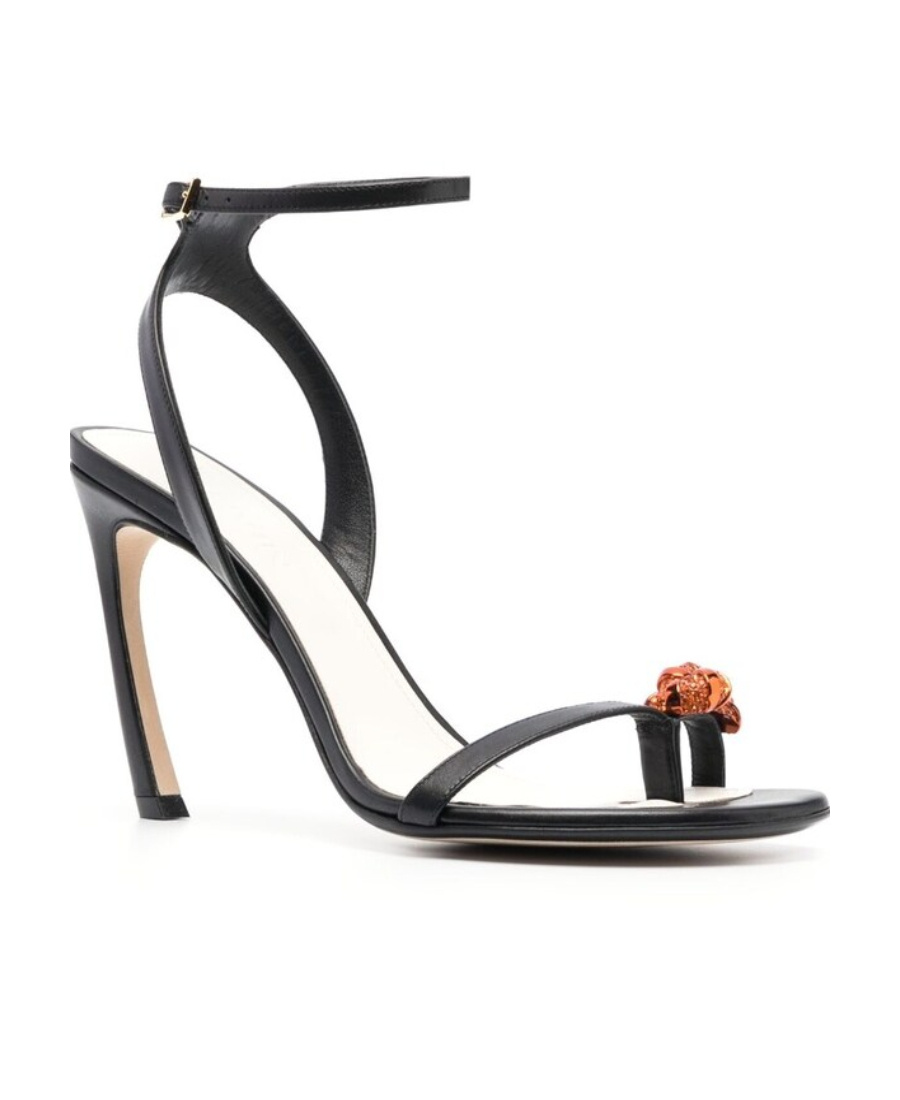Lanvin Black Swing Melodie Heeled Sandals In Black