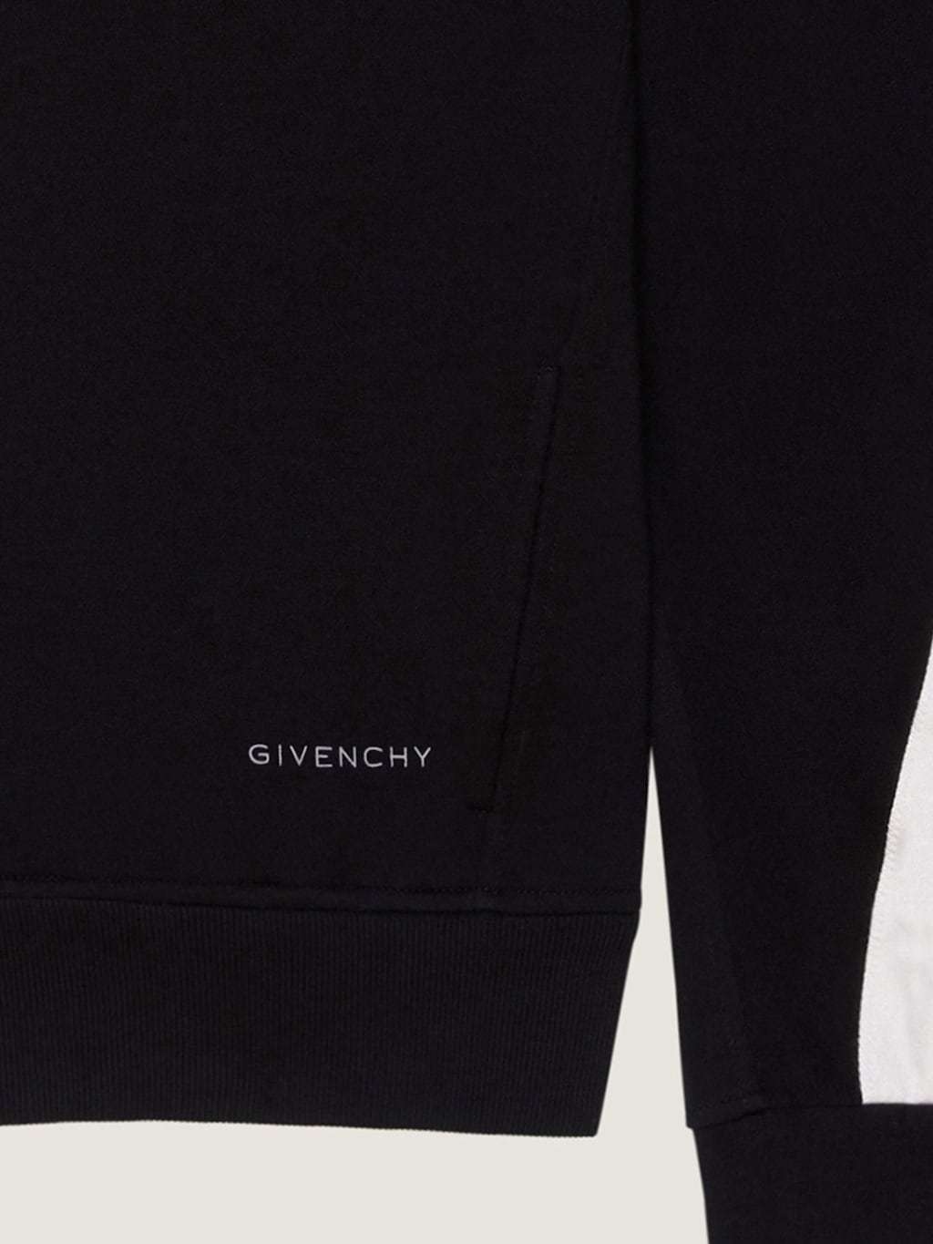 Givenchy Mens Black Open Seam Contrast Zip-through Cotton-jersey Track Jacket In Black