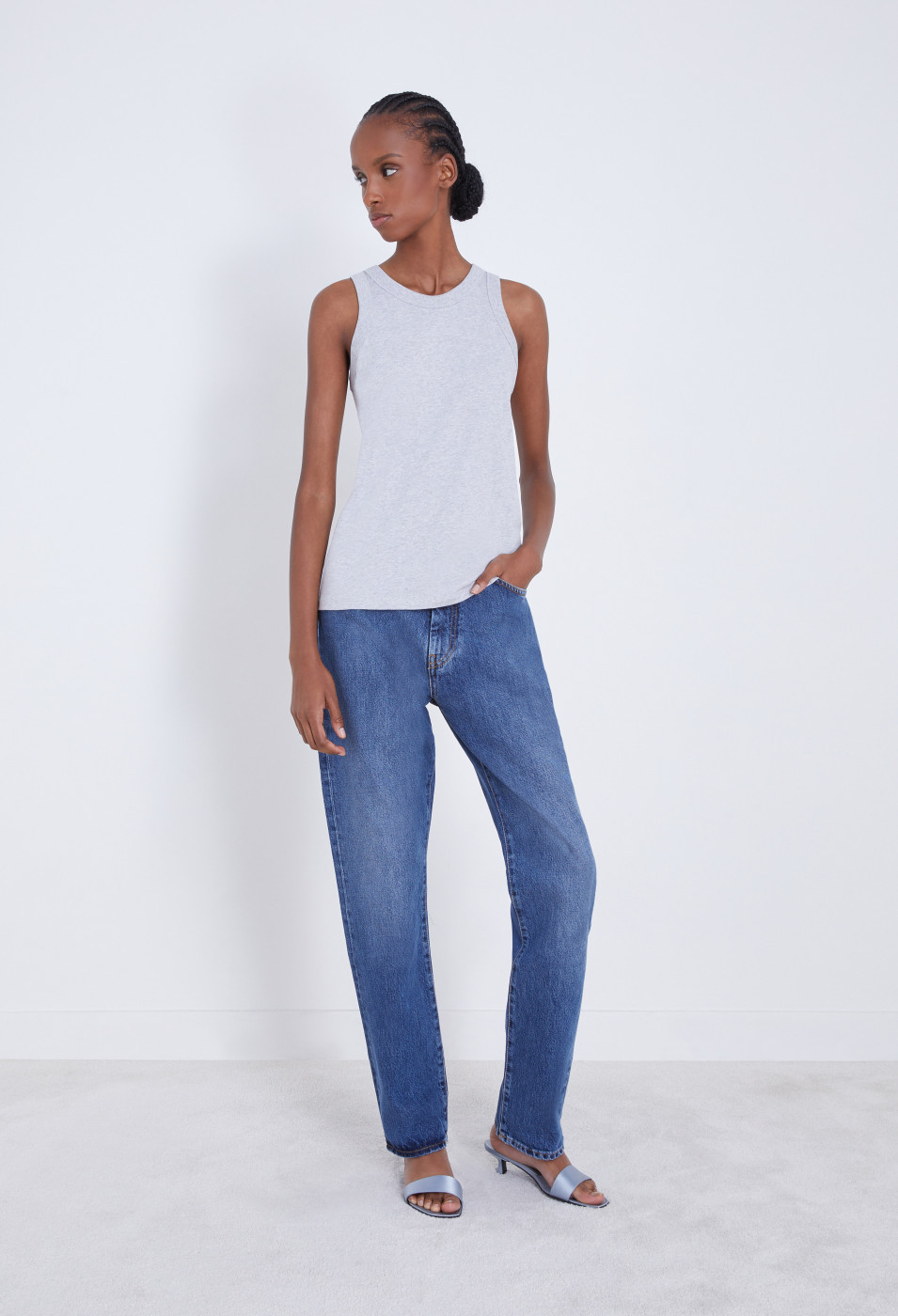LOULOU STUDIO POSO ROUND NECK VEST