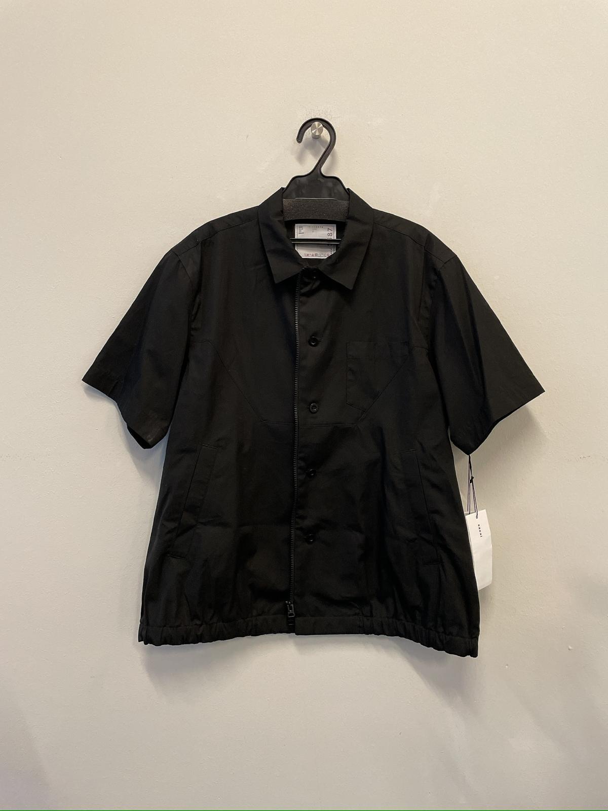 Sacai Long-sleeved Shirt In Black