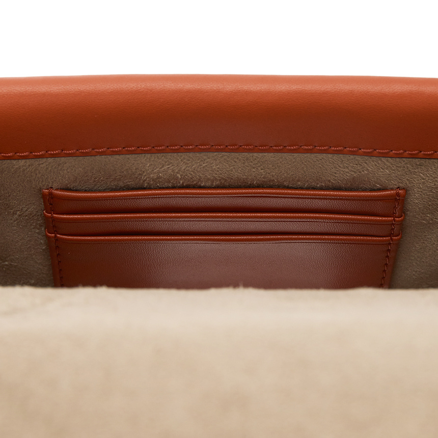 Michael Kors Small Saffiano Cross-body Bag In Brown