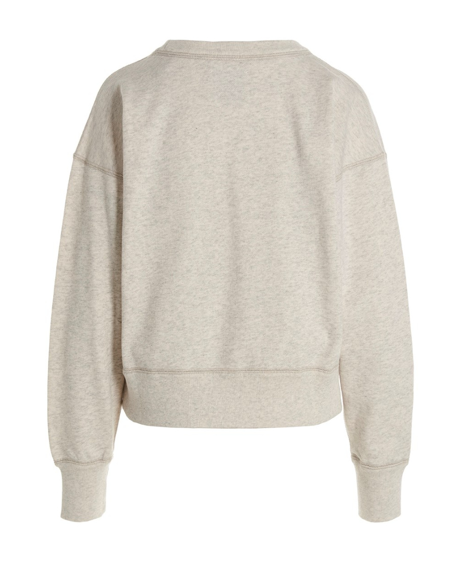 Isabel Marant Logo Round-neck Sweater In Nude