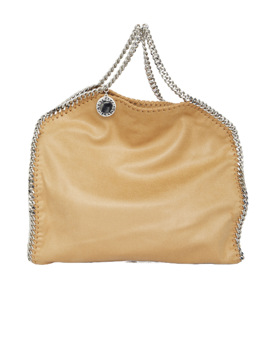 Stella Mccartney Falabella Chain-linked Tote Bag In Nude