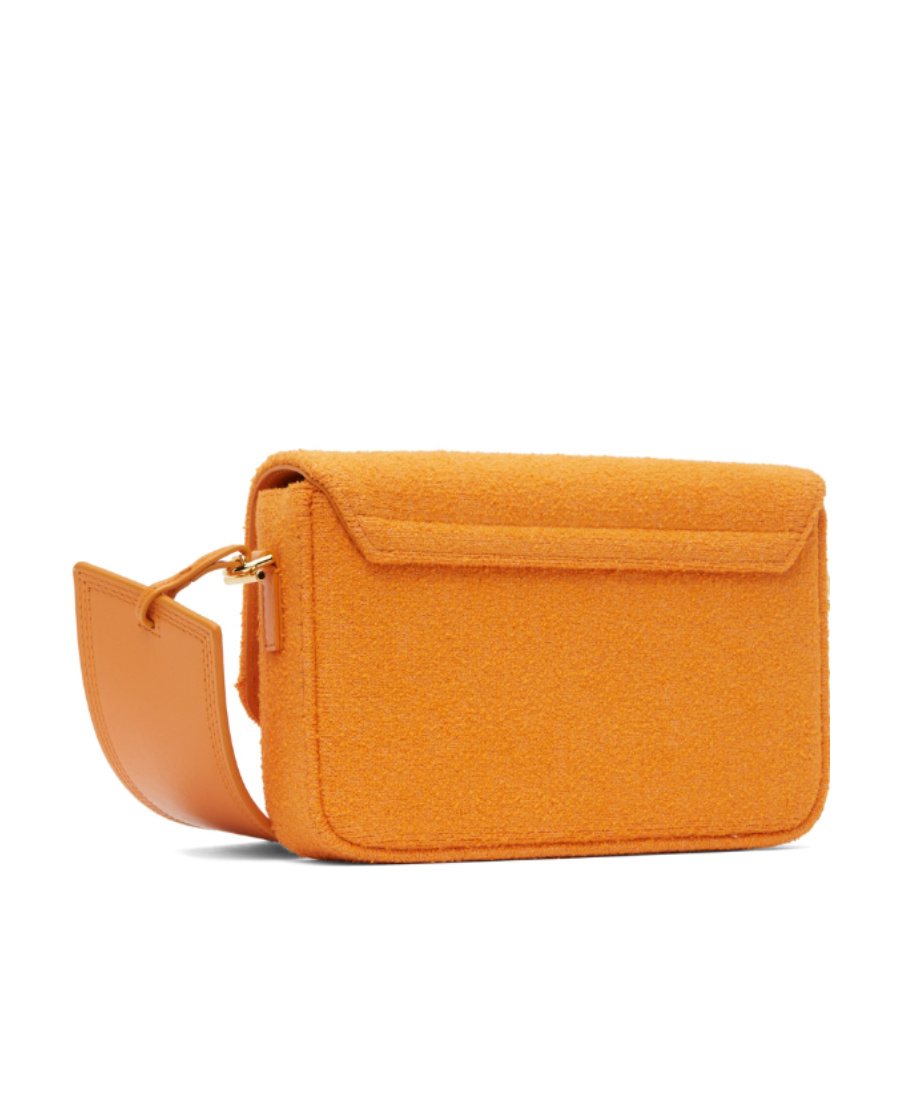 Shop Jacquemus Logo Flip Shoulder Bag In Orange