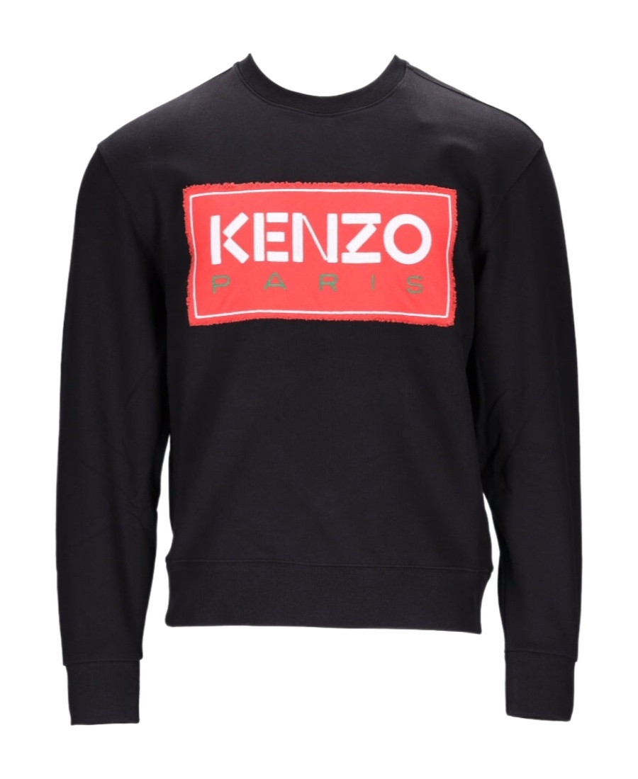 Kenzo Logo-print Detail Sweatshirt In Black