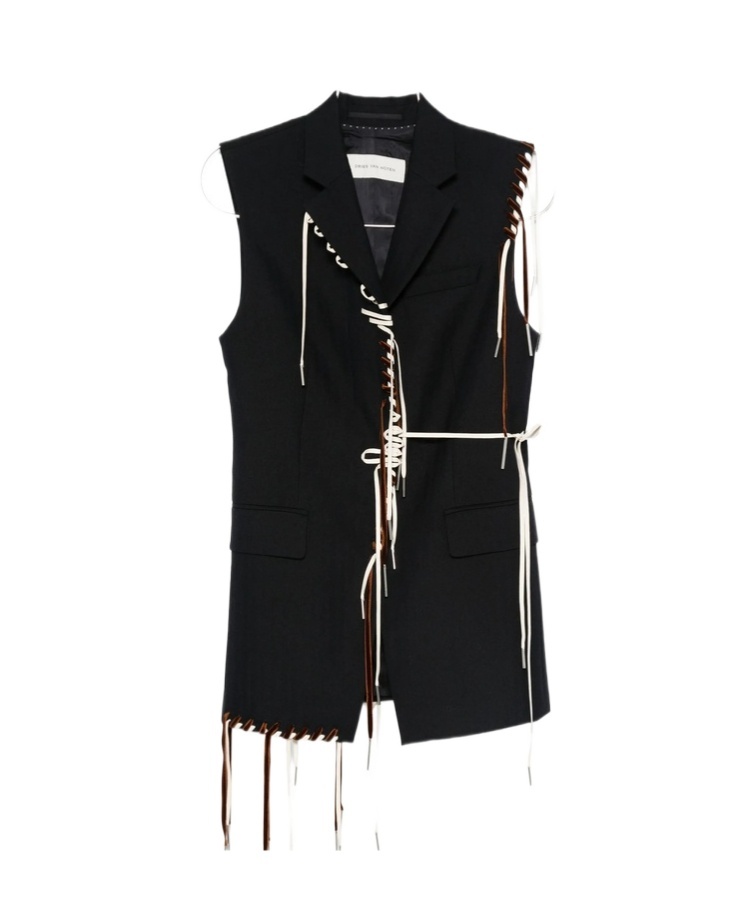 Dries Van Noten Sleeveless Vest In Black