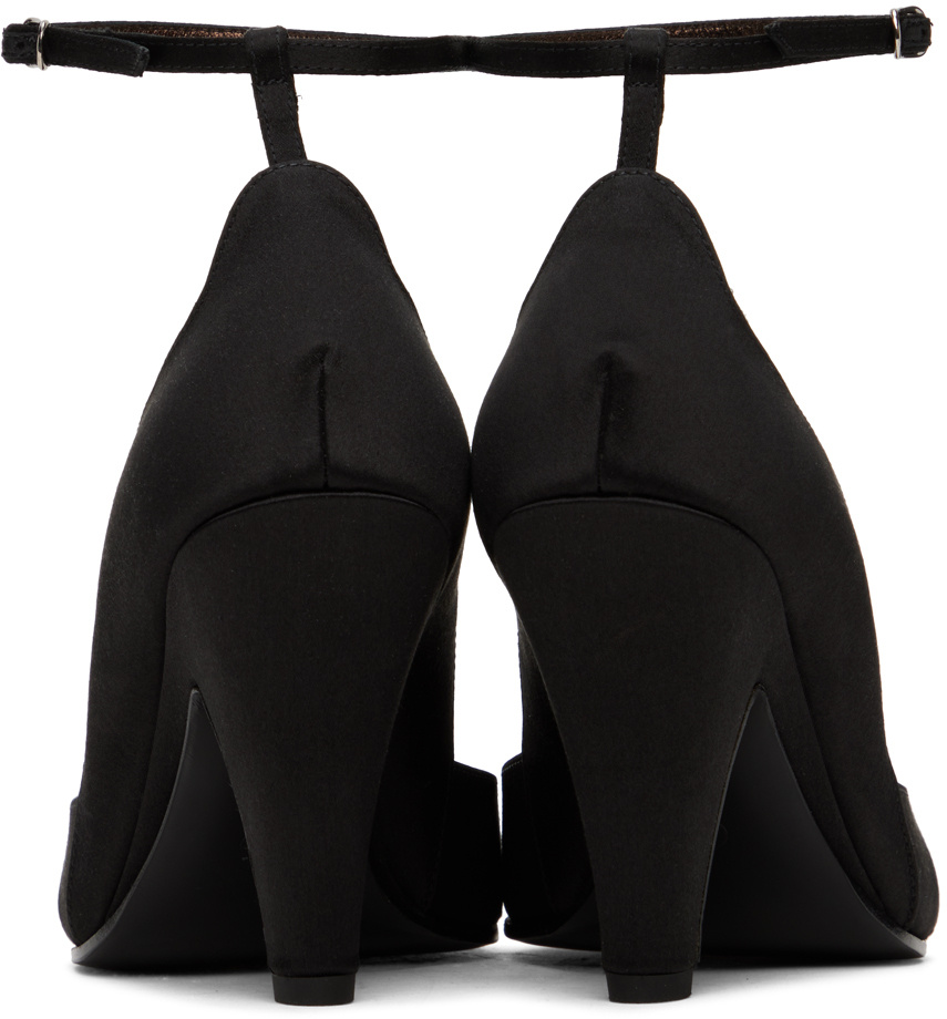 The Row Ankle Straps With High Heels In Black