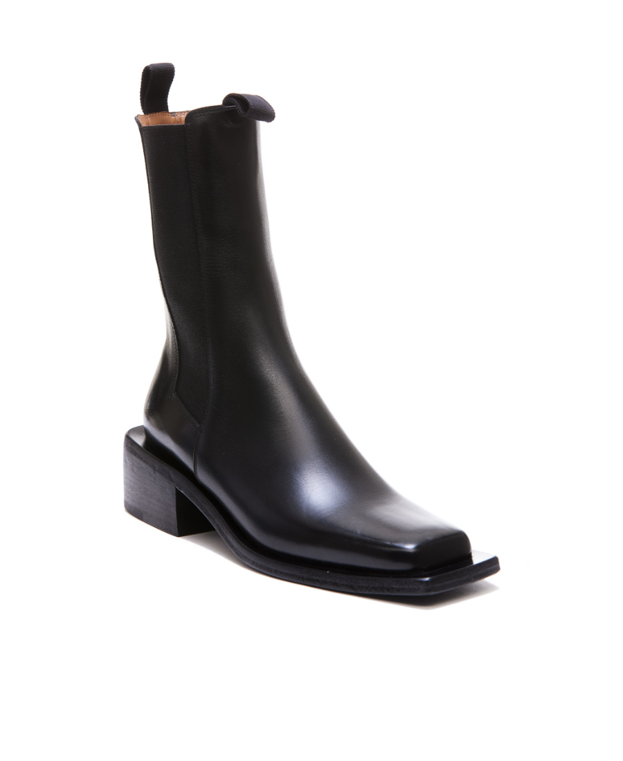 Shop Marsèll Pannello Square Toe Boots In Black