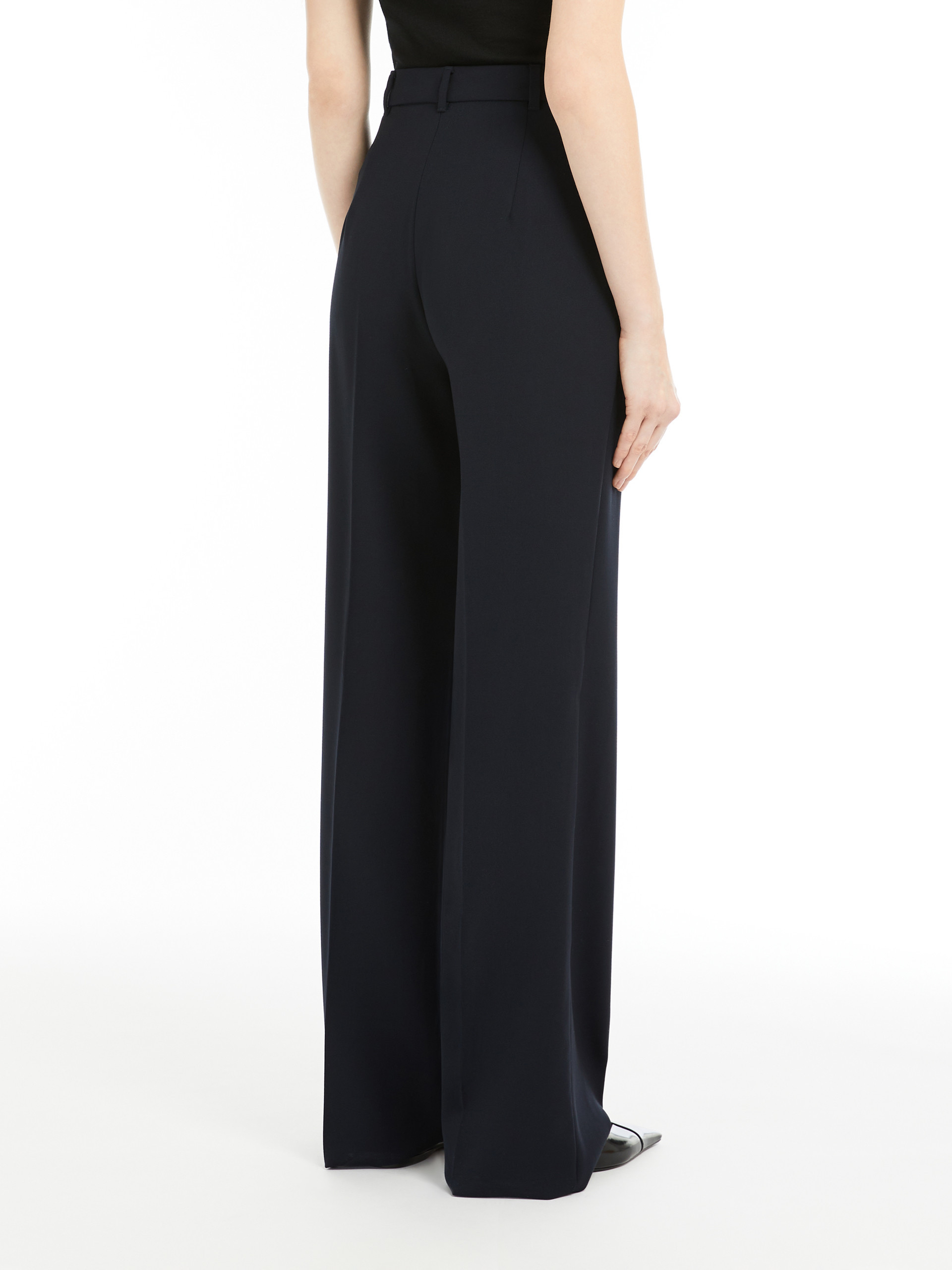 Max Mara Belt-loop Casual Pants In Black