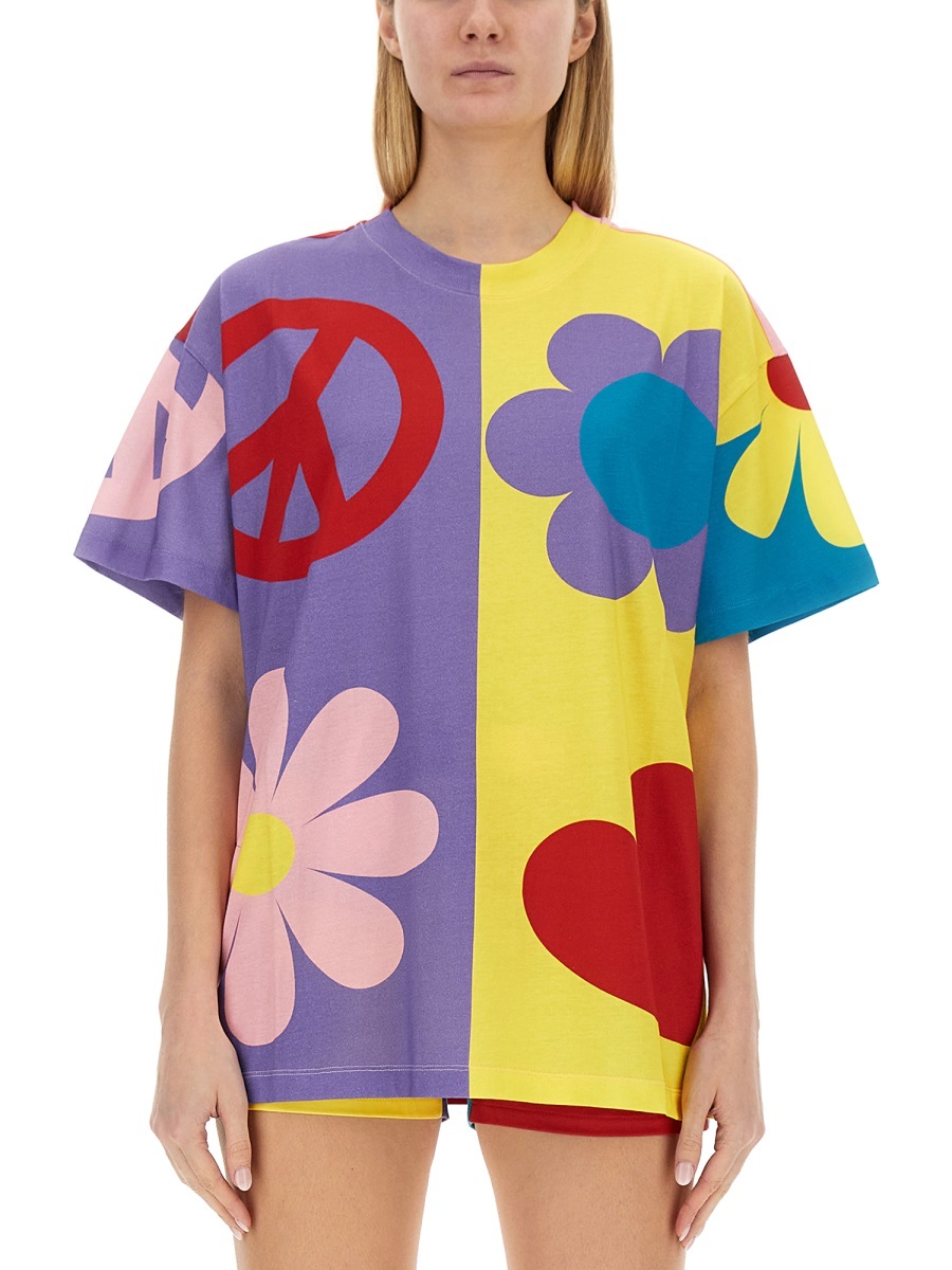 Moschino Short-sleeved T-shirt In Purple