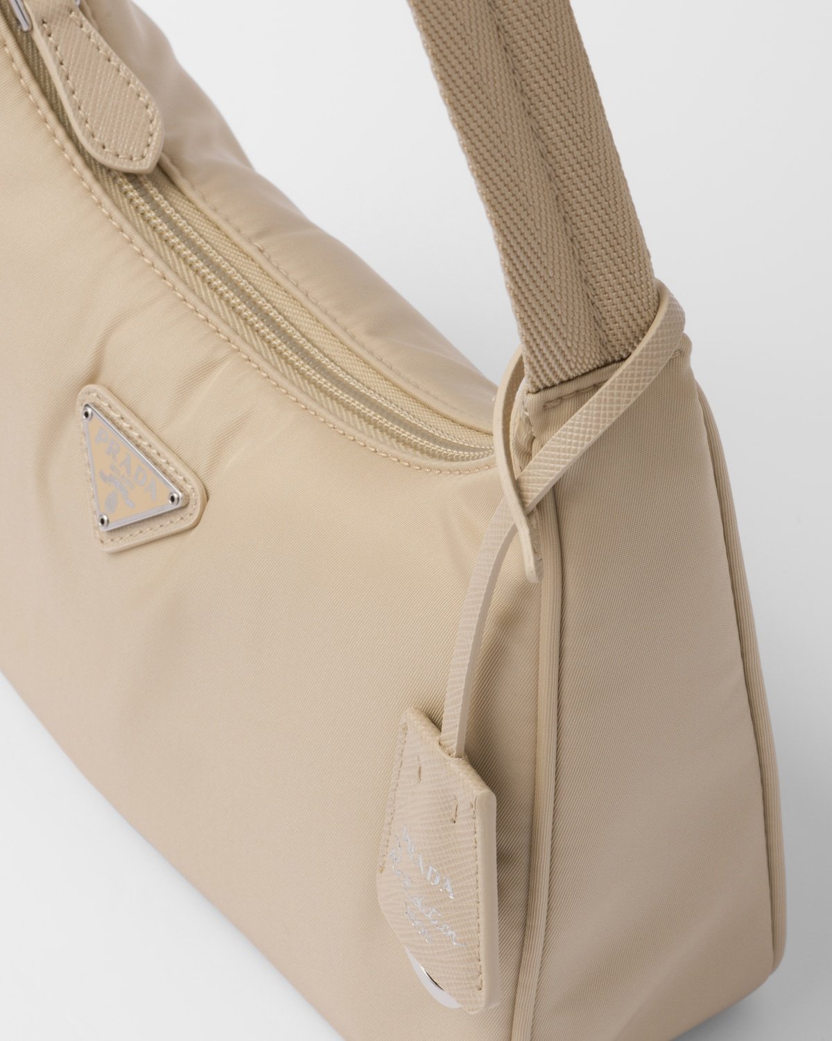 Prada Re-edition 2000 Re-nylon Mini Bag In Nude