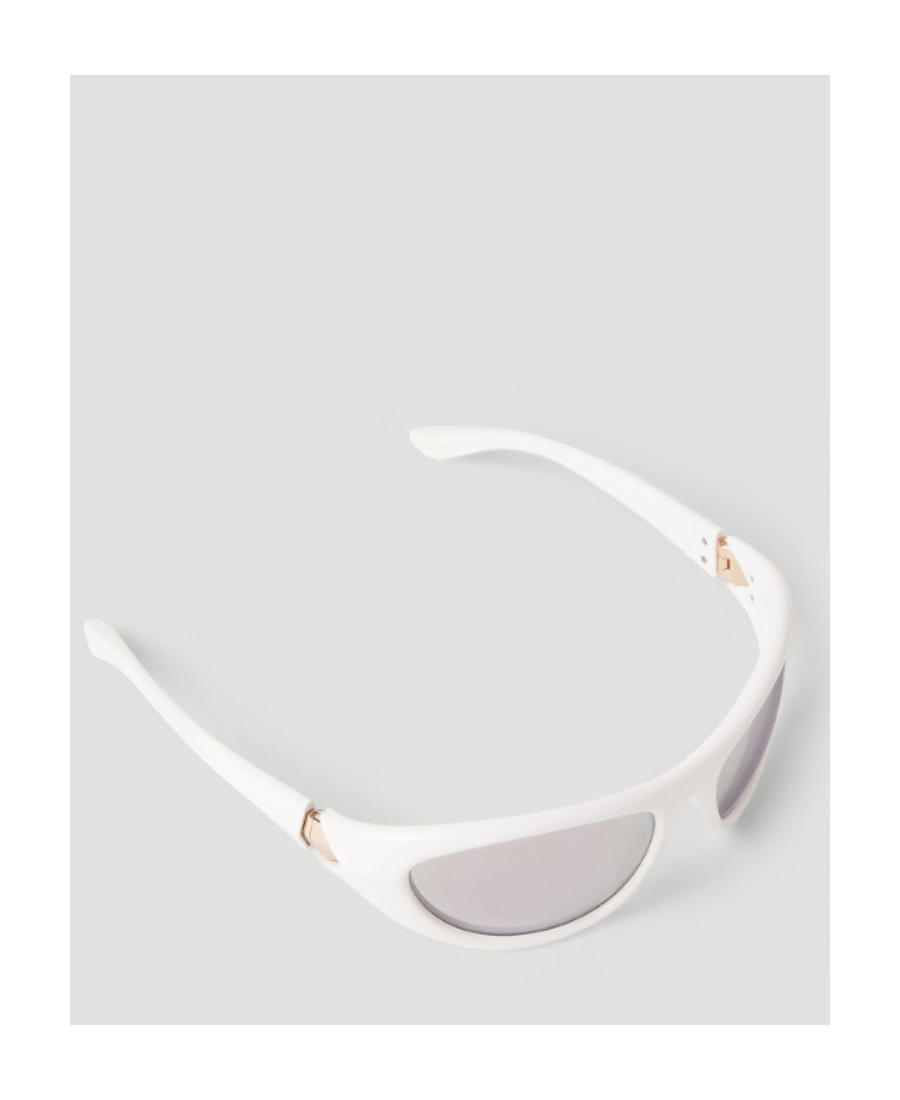 Bottega Veneta Eyewear Curve Sporty Cat Eye Frame Sunglasses In Gray