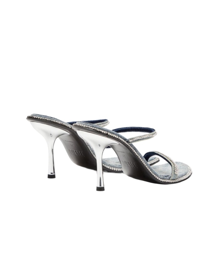 Shop Diesel D-havanna Mules In Gray