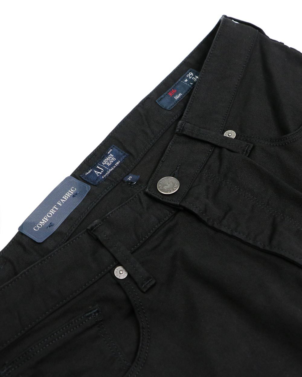 Armani Jeans Belt-loop Jeans In Black