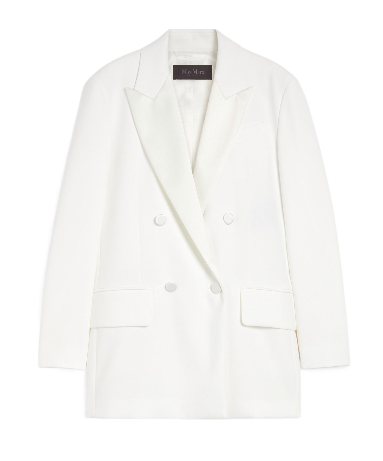 Max Mara Double-breasted Blazer In White