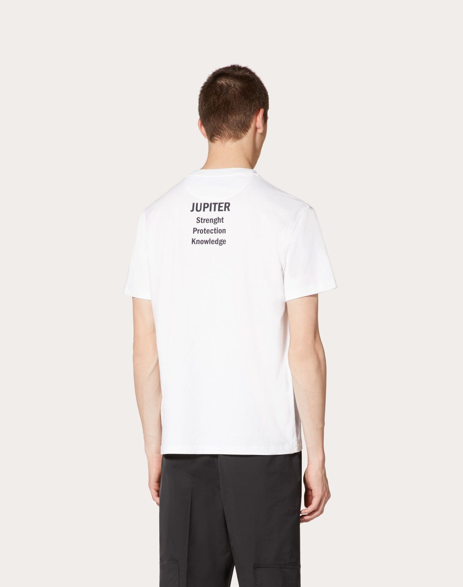 Valentino Jupiter Print T-shirt In White