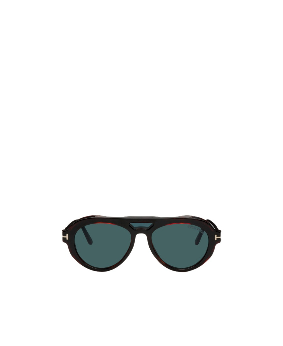 Tom Ford Clip-on Sunglasses In Green