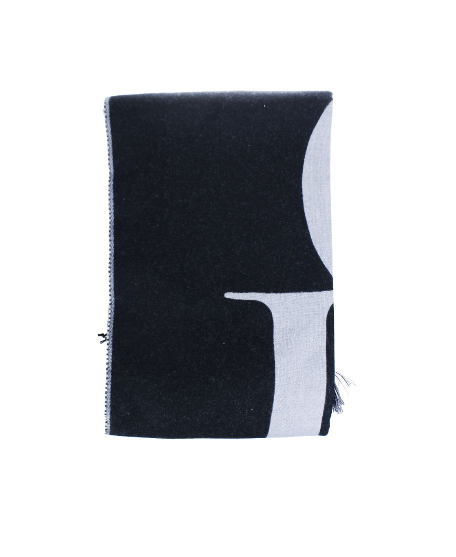 Dior Logo Scarf In Black