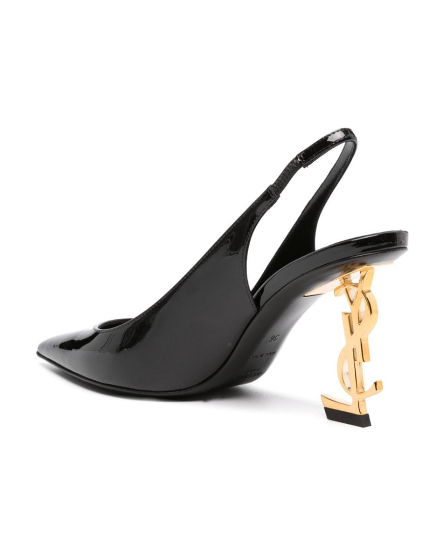 Saint Laurent Opyum Slingback Pumps In Black